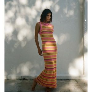 Zara striped knit dress